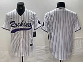 Men's Colorado Rockies Blank White With Patch Cool Base Stitched Baseball Jersey,baseball caps,new era cap wholesale,wholesale hats